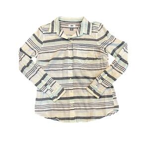 Old Navy Long Sleeved Striped Button Down Shirt Size Small